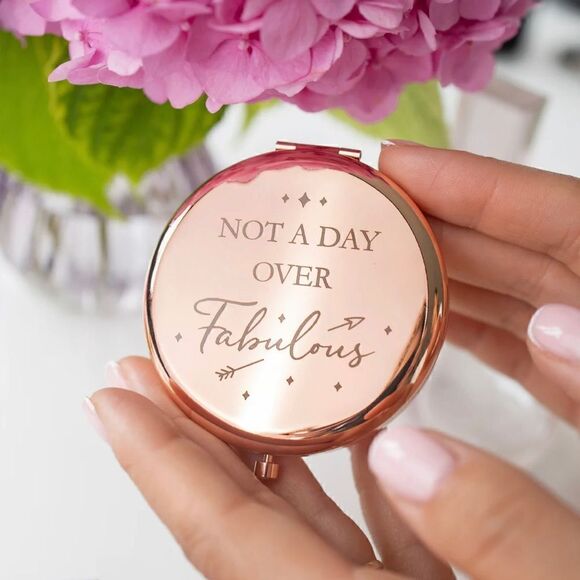 New! Charvoria Not A Day Over Fabulous Rose Gold Compact - Picture 2 of 5